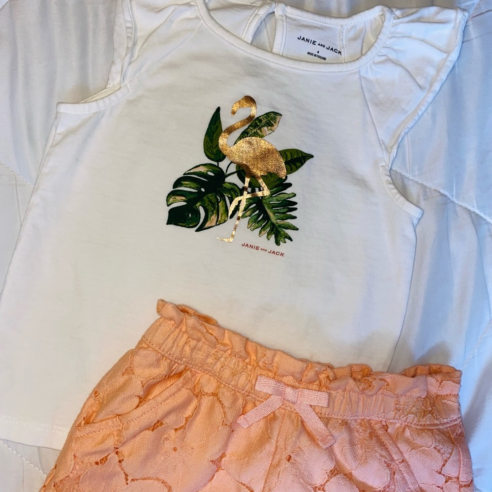Janie and jack girls summer outfit 4T